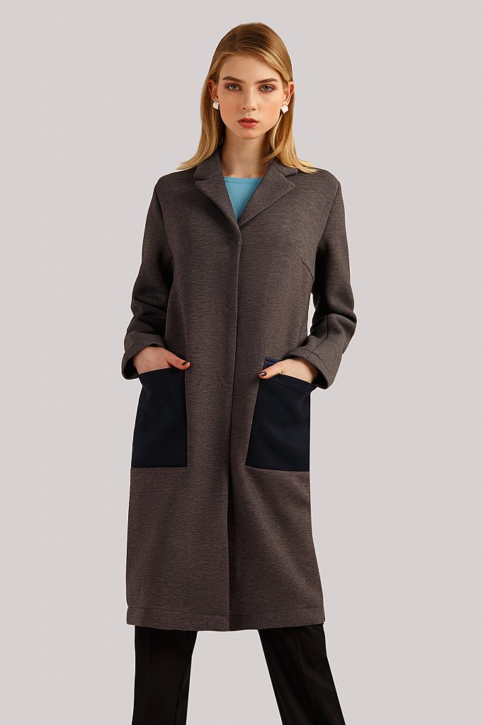 Пальто женское, Модель B19-32007, Фото №1