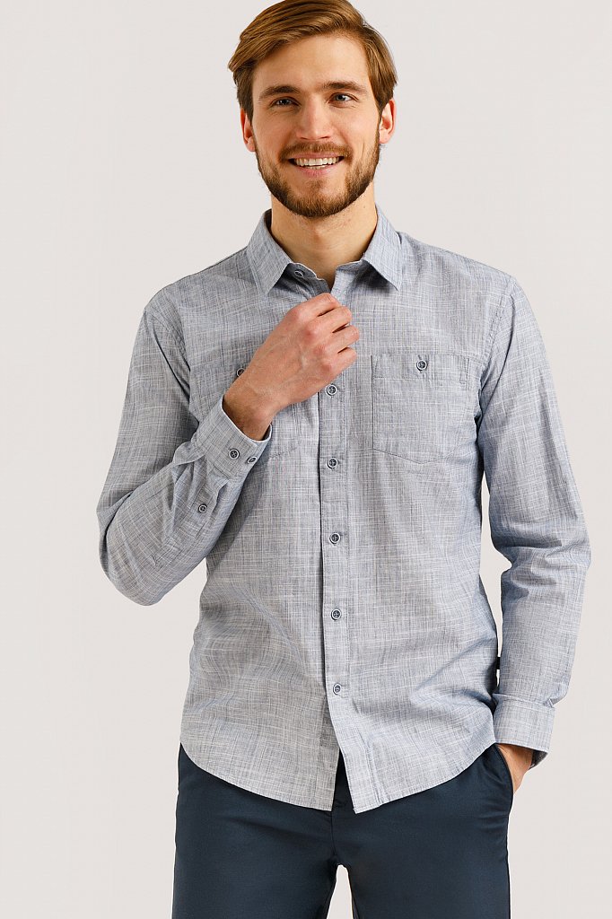 Рубашка мужская, Модель B20-22027, Фото №1