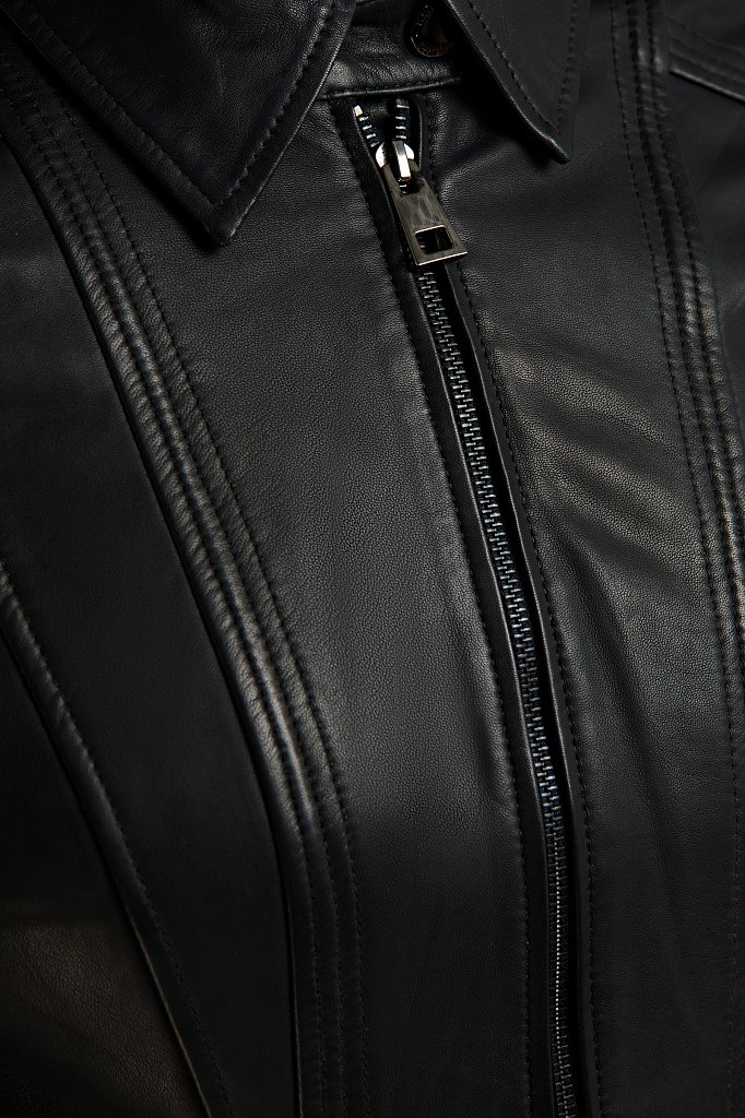 Куртка кожаная женская, Модель B20-11802, Фото №4