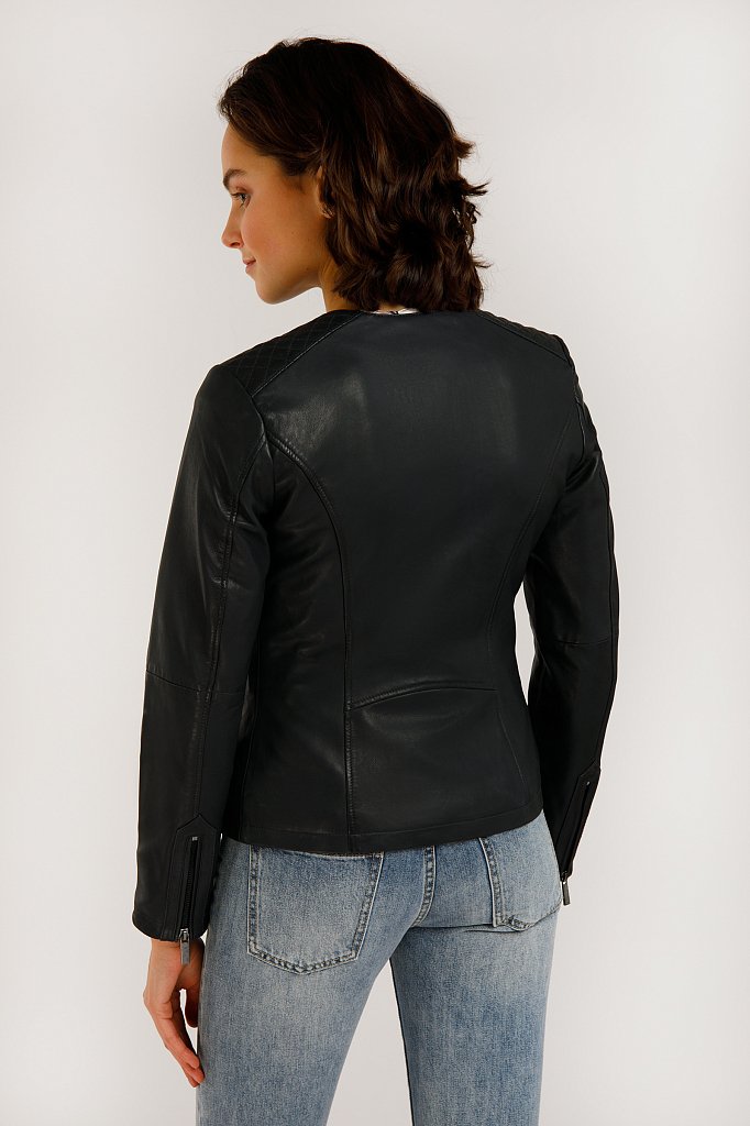 Куртка кожаная женская, Модель B20-11812, Фото №4