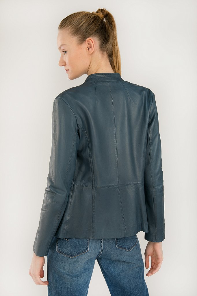 Куртка кожаная женская, Модель B20-11809, Фото №4