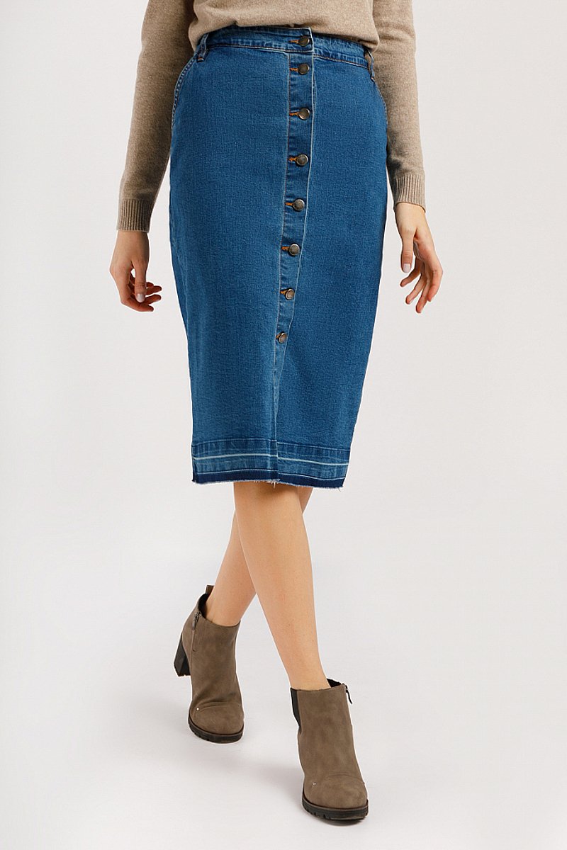 Юбка джинсовая женская, Модель B20-15016, Фото №2