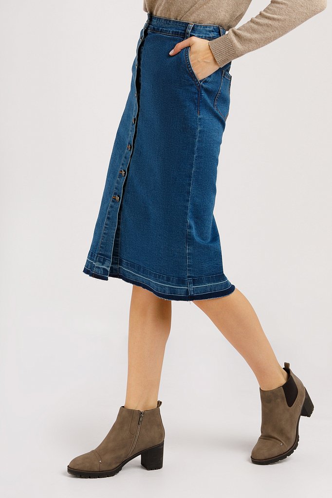 Юбка джинсовая женская, Модель B20-15016, Фото №3
