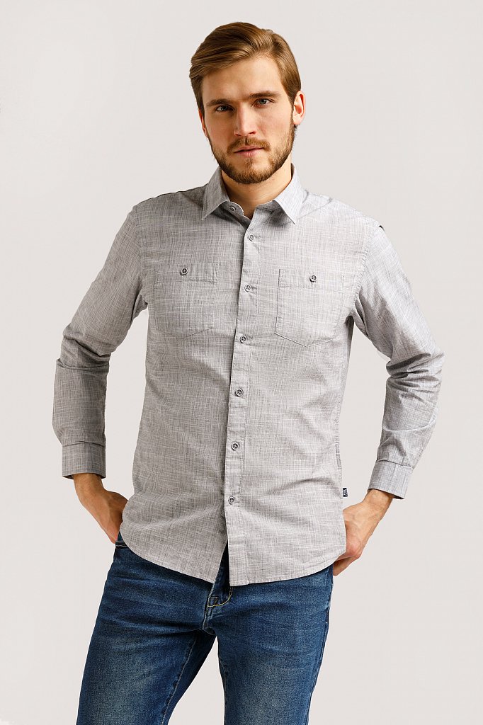 Рубашка мужская, Модель B20-22027, Фото №1