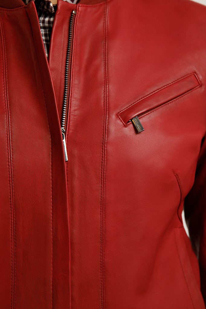 Куртка кожаная женская, Модель B20-11803, Фото №5
