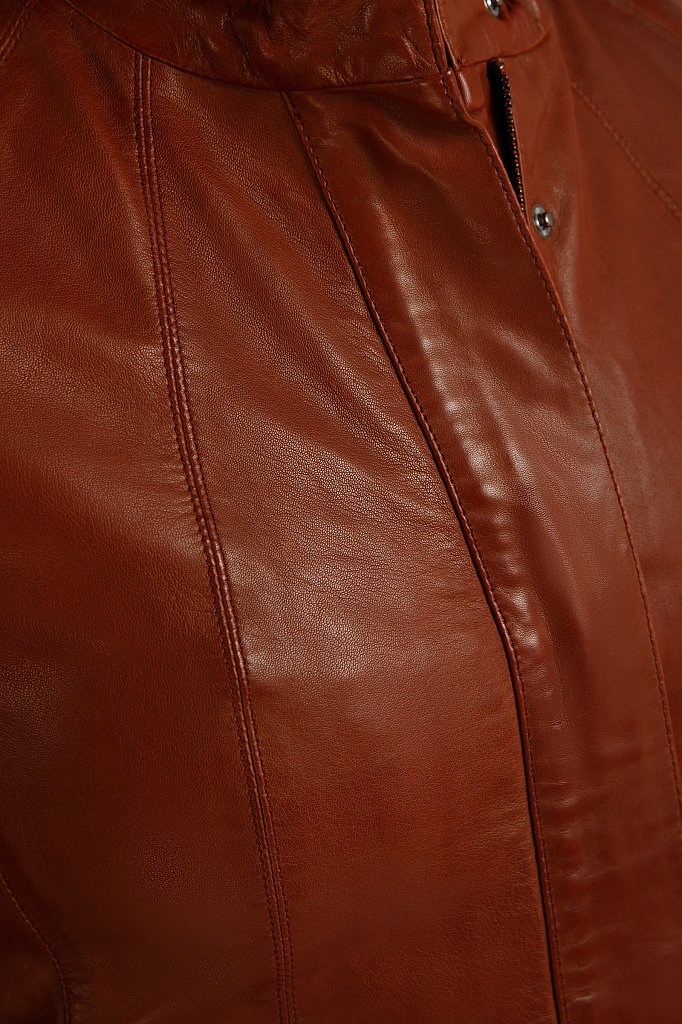 Куртка кожаная женская, Модель B20-11811, Фото №5