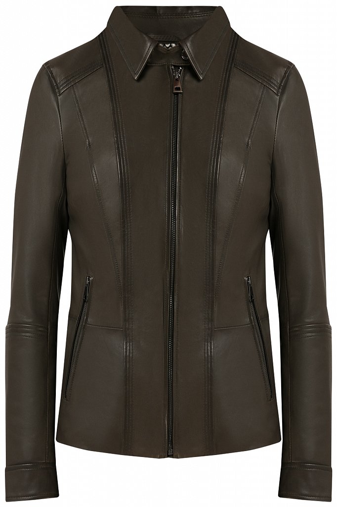 Куртка кожаная женская, Модель B20-11802, Фото №7