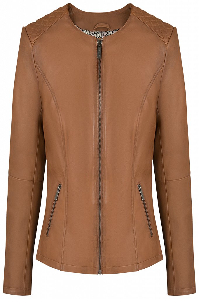 Куртка кожаная женская, Модель B20-11812, Фото №6