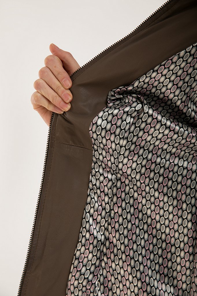 Куртка кожаная женская, Модель B20-11802, Фото №5