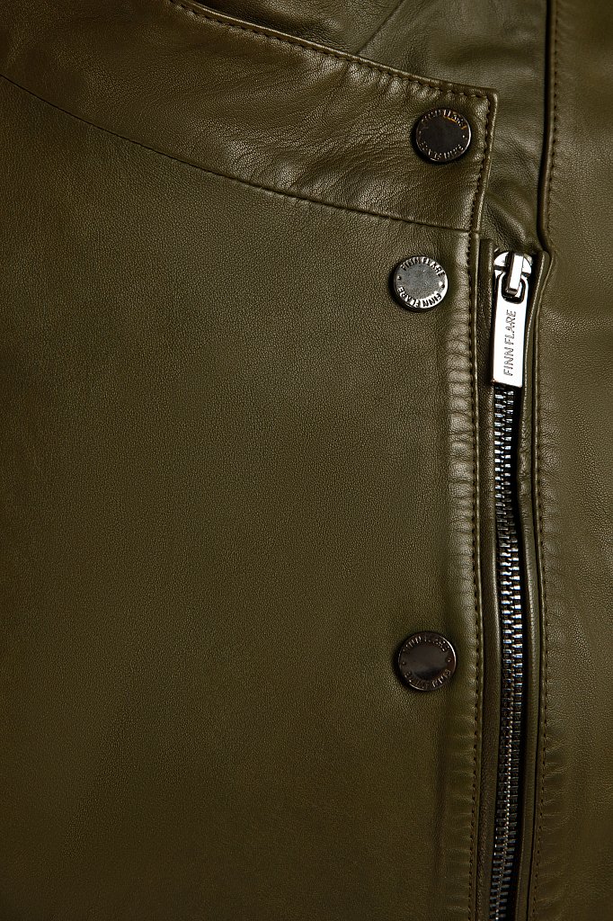 Куртка кожаная женская, Модель B20-11800, Фото №5