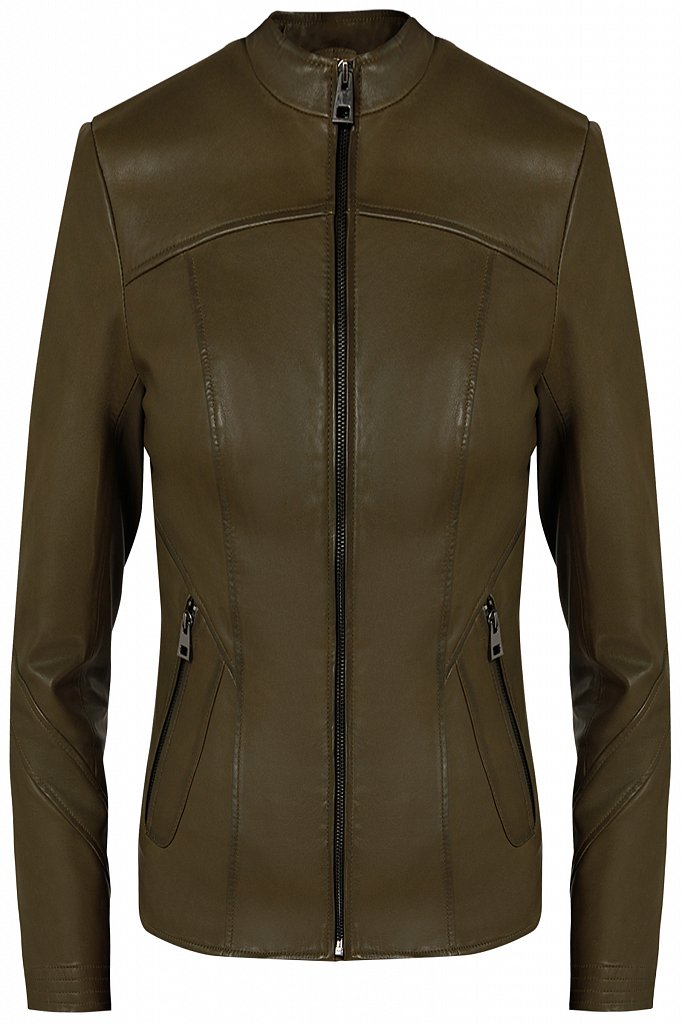 Куртка кожаная женская, Модель B20-11806, Фото №6