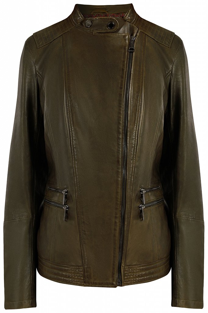Куртка кожаная женская, Модель B20-11810, Фото №6