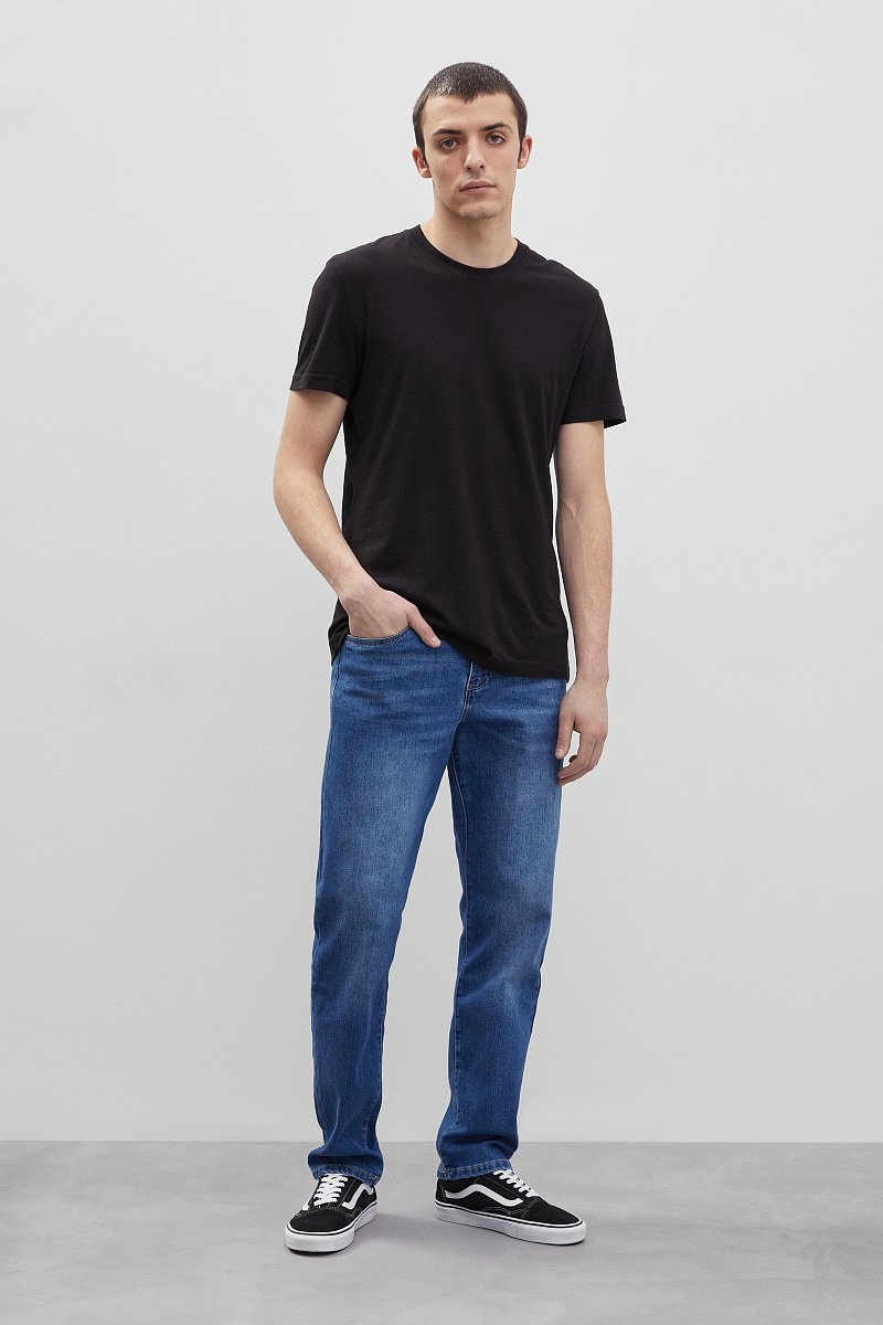 Джинсы мужские straight fit, Модель B21-25009, Фото №1