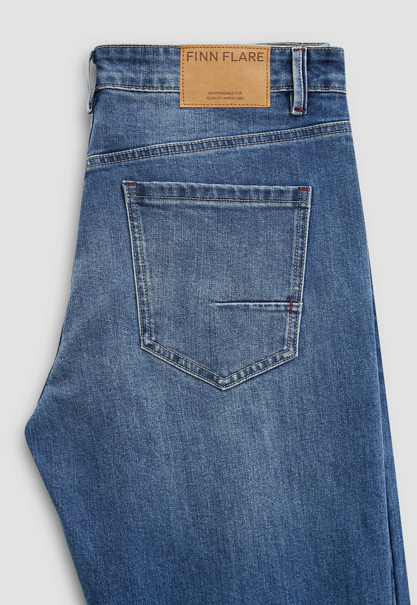 Джинсы tapered fit мужские, Модель B21-25009, Фото №6