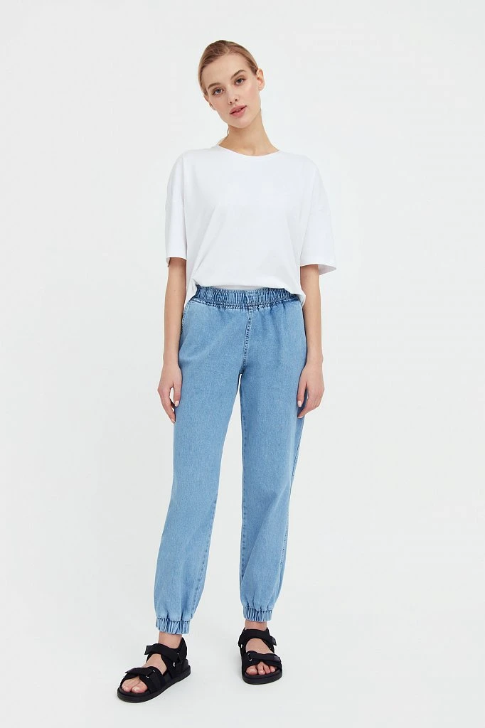 Джинсы jogger fit женские, Модель B21-15034, Фото №1