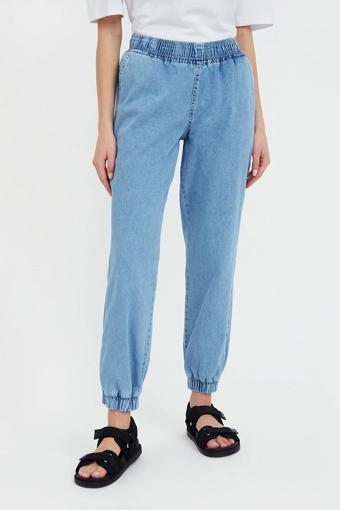 Джинсы jogger fit женские, Модель B21-15034, Фото №2