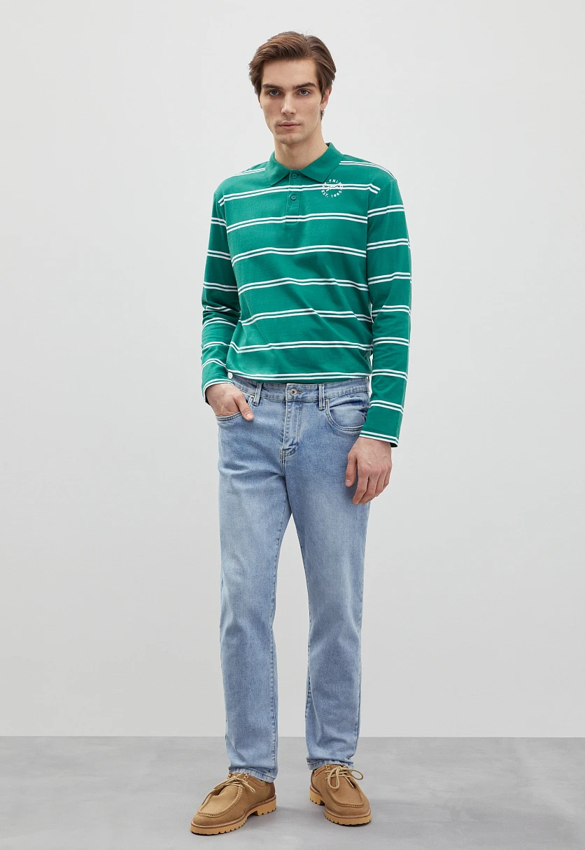 Джинсы tapered fit мужские, Модель B21-25009, Фото №1