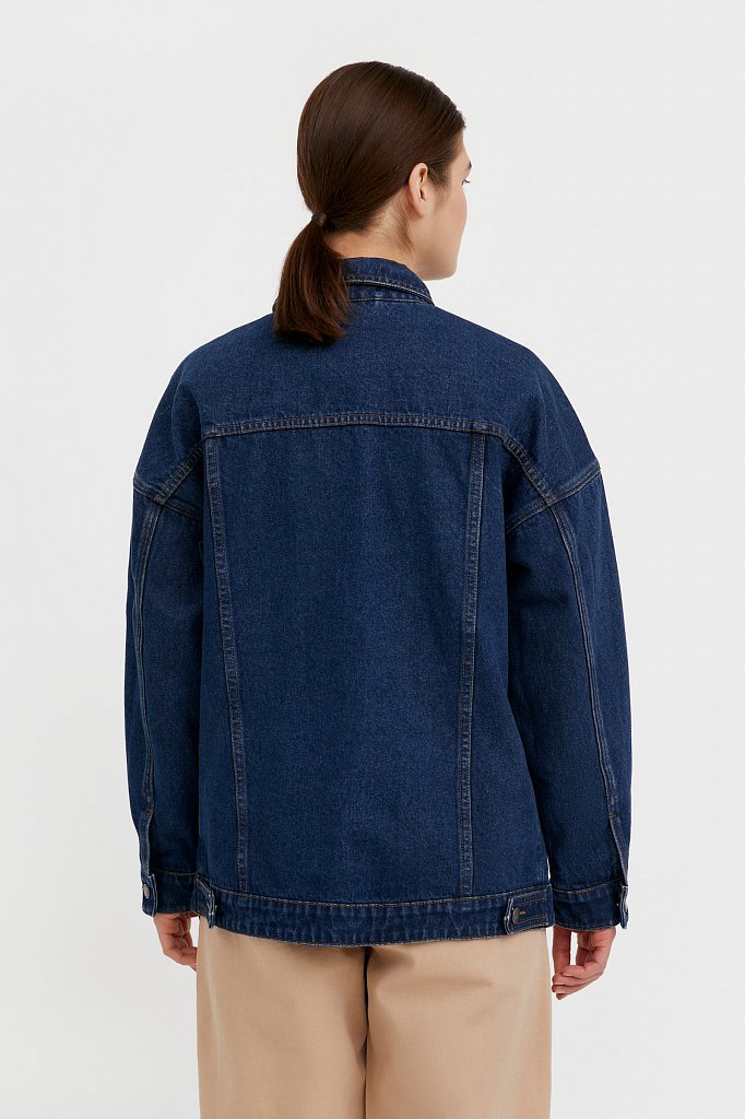 Базовая джинсовая куртка, Модель B21-15000, Фото №4
