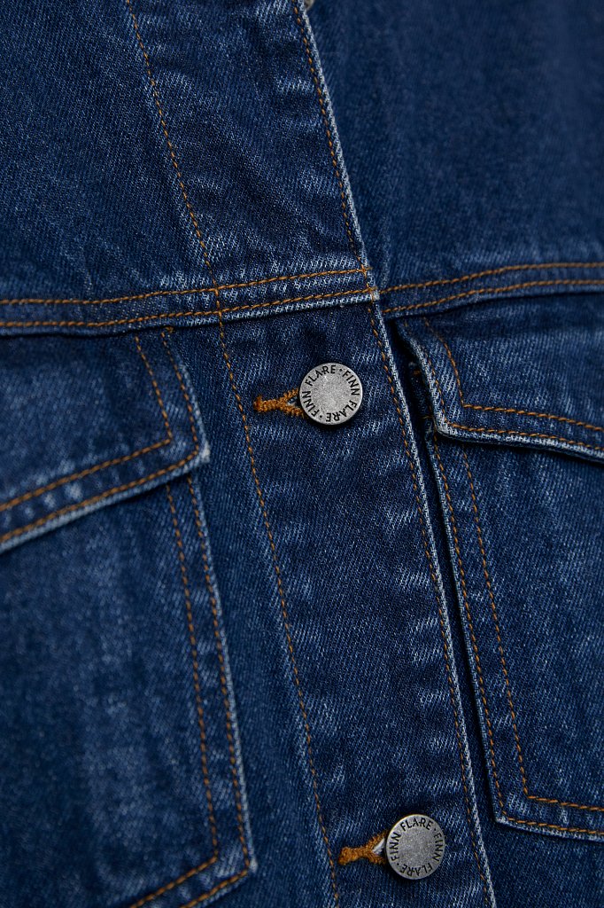 Базовая джинсовая куртка, Модель B21-15000, Фото №5