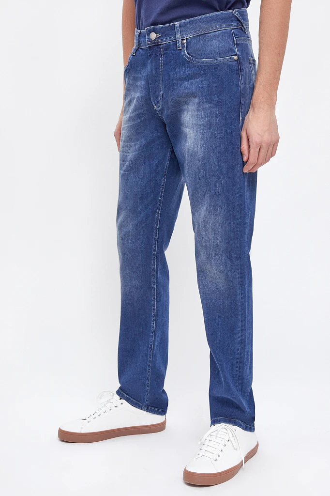 Джинсы straight fit мужские, Модель B21-25007, Фото №3