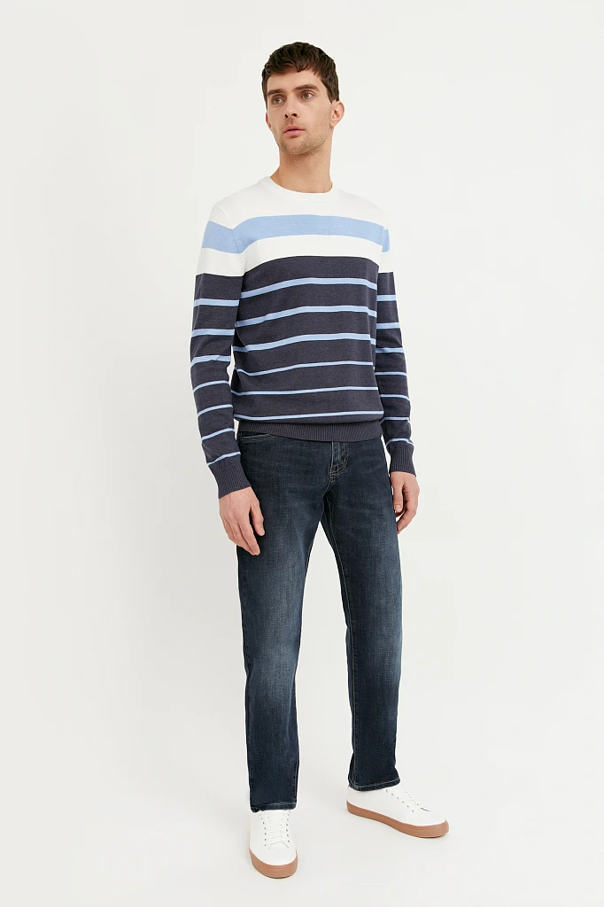Джинсы tapered fit мужские, Модель B21-25009, Фото №1