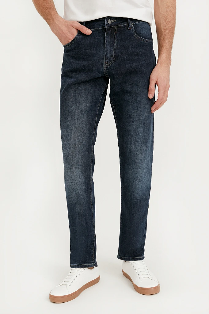 Джинсы tapered fit мужские, Модель B21-25009, Фото №2