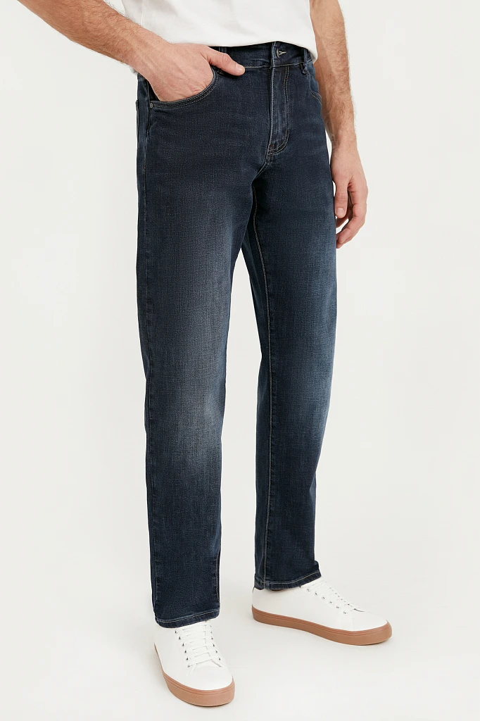 Джинсы tapered fit мужские, Модель B21-25009, Фото №3