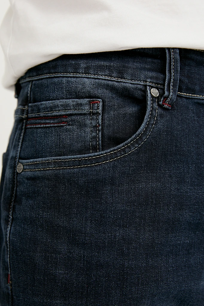 Джинсы tapered fit мужские, Модель B21-25009, Фото №5