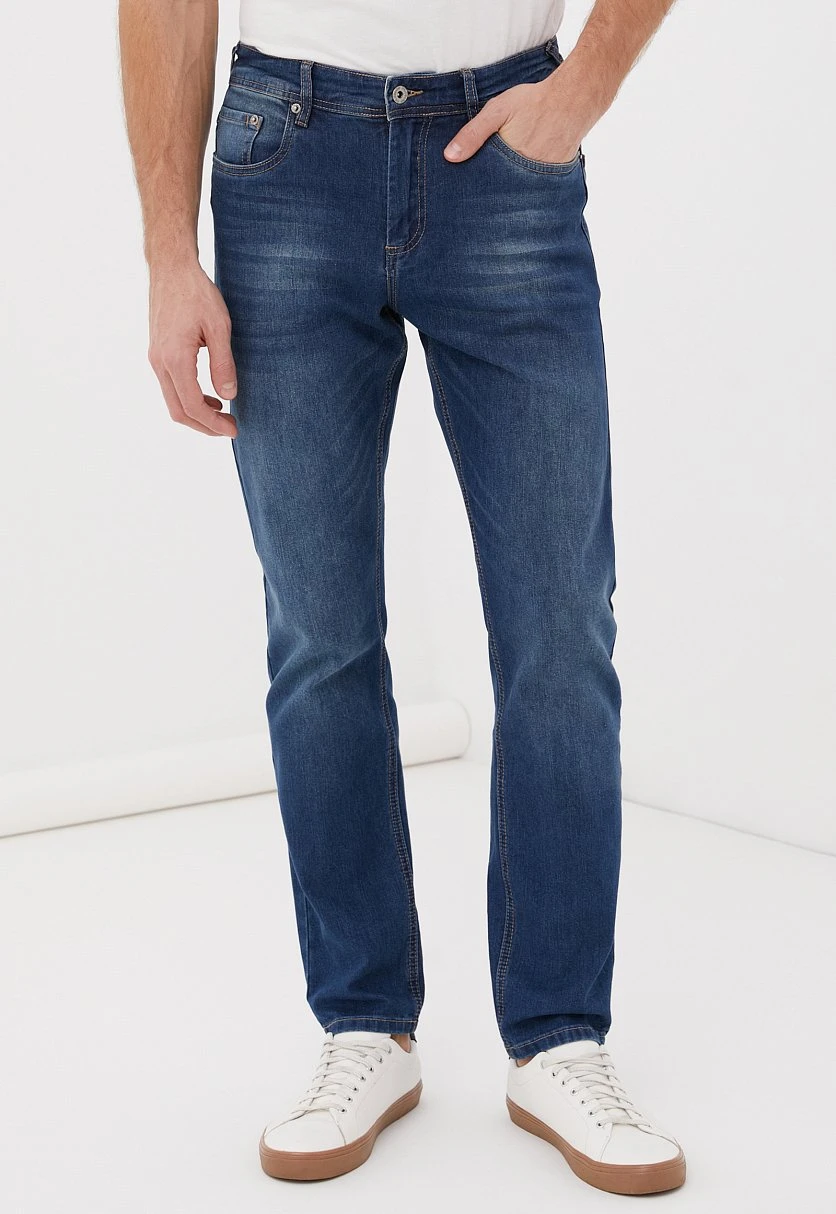 Джинсы straight fit мужские, Модель B21-25007, Фото №2