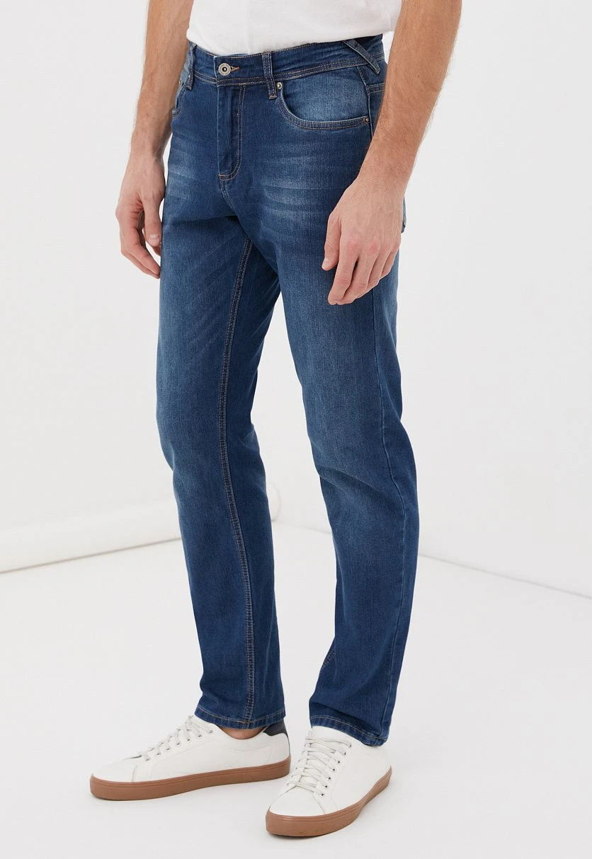 Джинсы straight fit мужские, Модель B21-25007, Фото №3