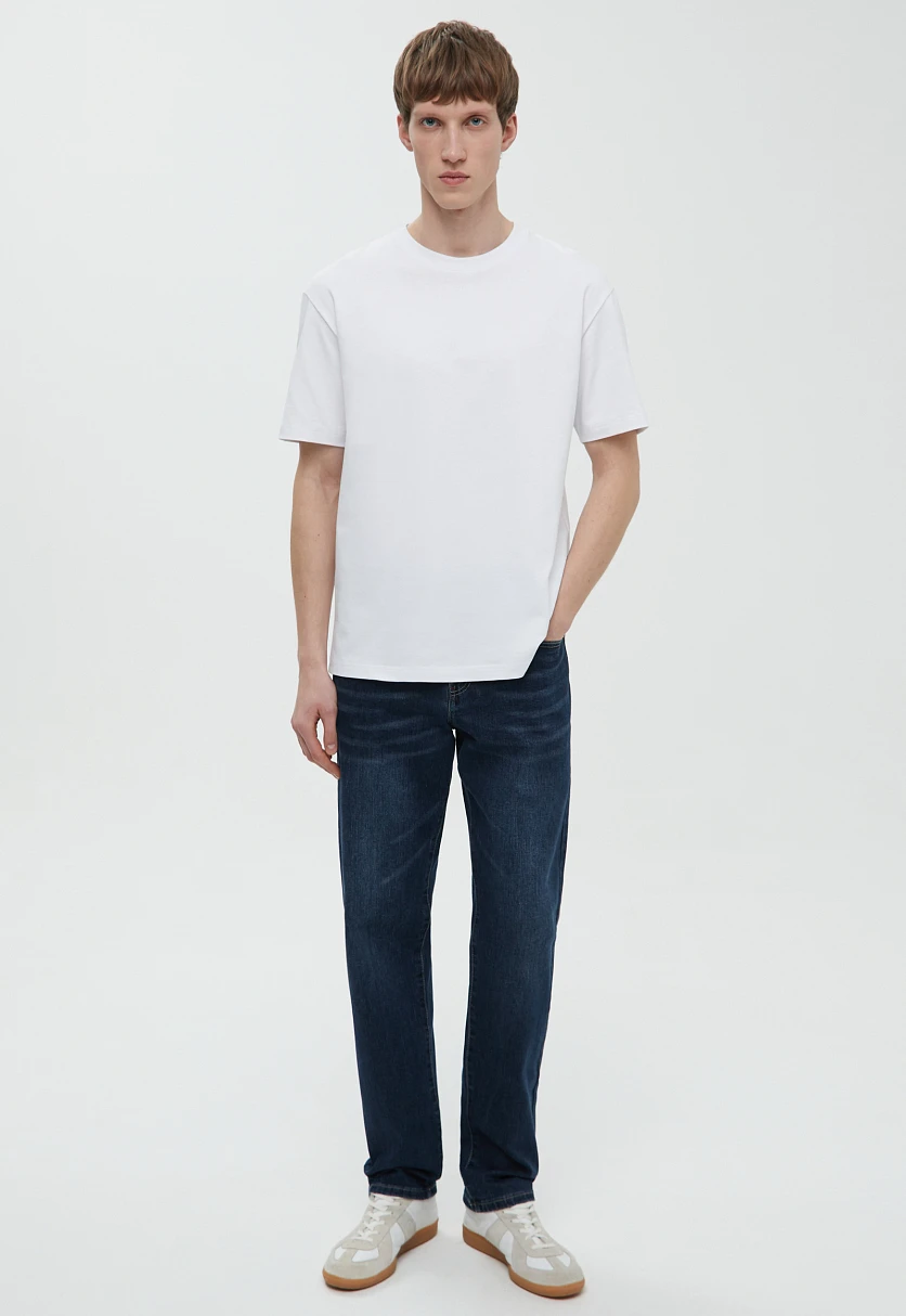 Джинсы tapered fit мужские, Модель B21-25009, Фото №2