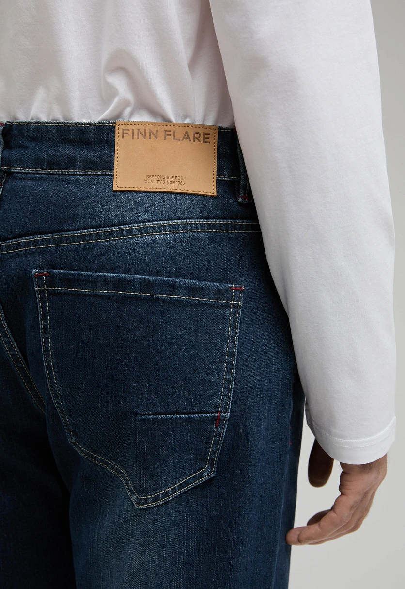 Джинсы tapered fit мужские, Модель B21-25009, Фото №5