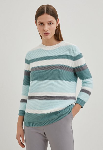 Женские вязаные свитеры больших размеров