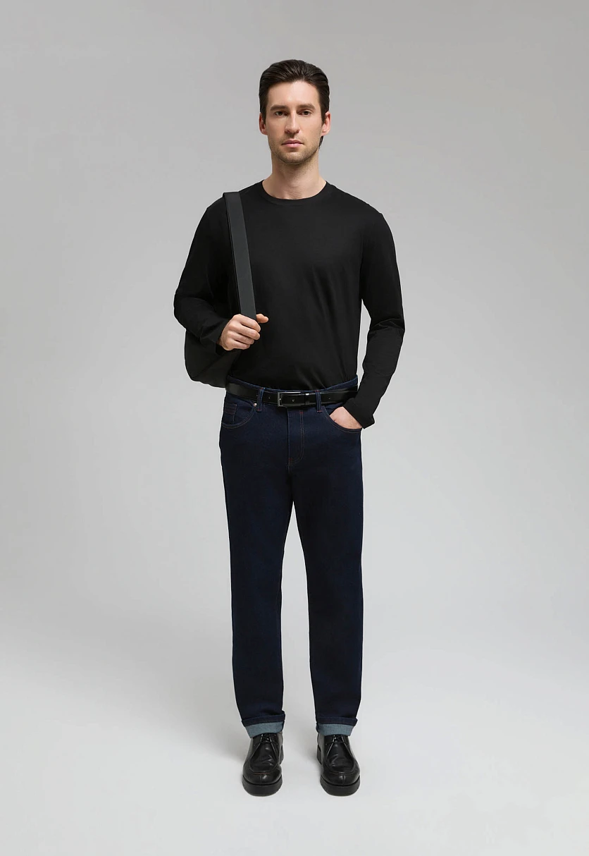 Джинсы tapered fit мужские, Модель B21-25009, Фото №1