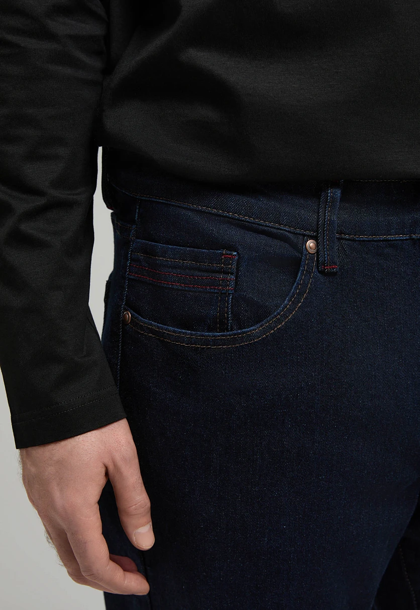 Джинсы tapered fit мужские, Модель B21-25009, Фото №4