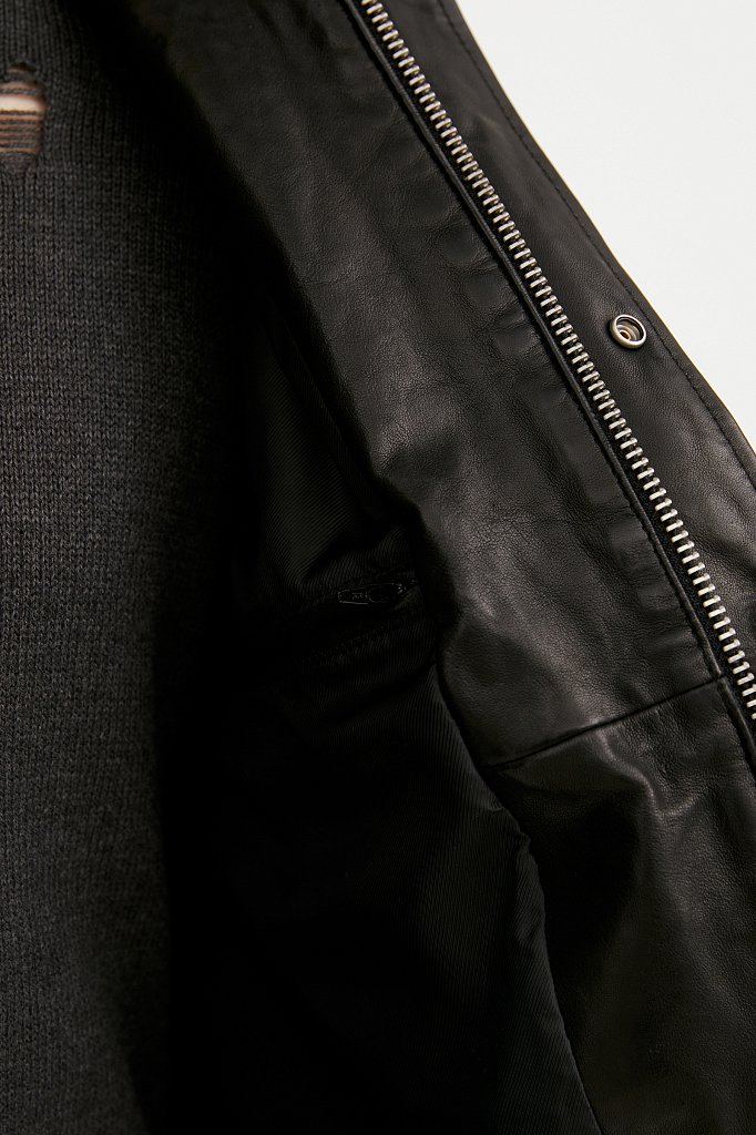 Куртка кожаная мужская, Модель B21-21801, Фото №2