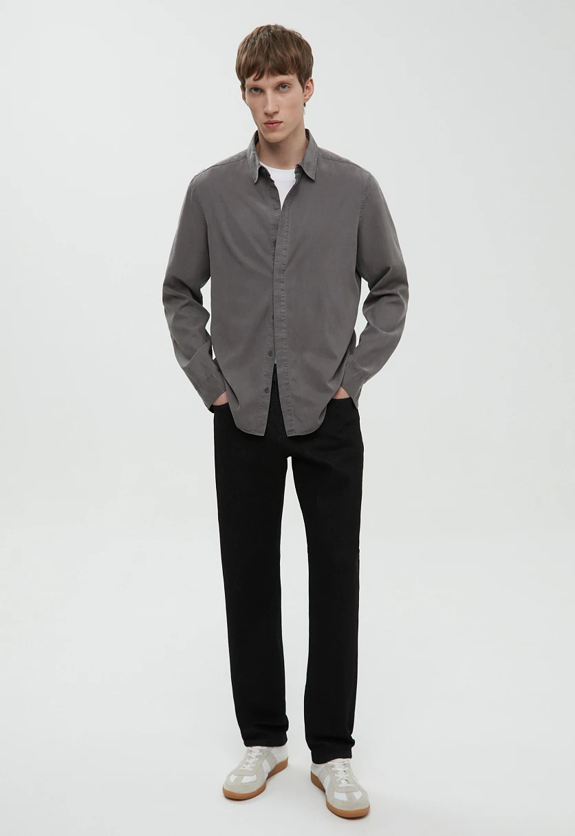 Джинсы tapered fit мужские, Модель B21-25009, Фото №2