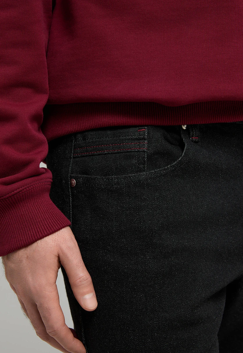 Джинсы tapered fit мужские, Модель B21-25009, Фото №4