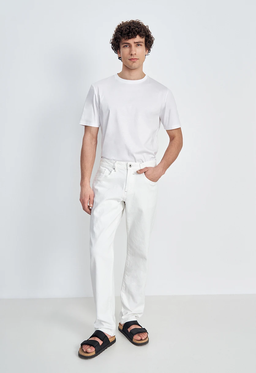 Джинсы tapered fit мужские, Модель B21-25009, Фото №3