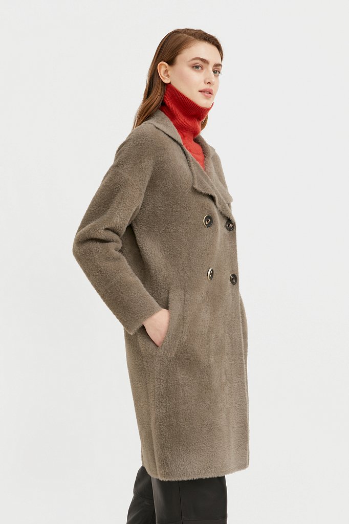 Пальто женское, Модель B21-12121, Фото №1