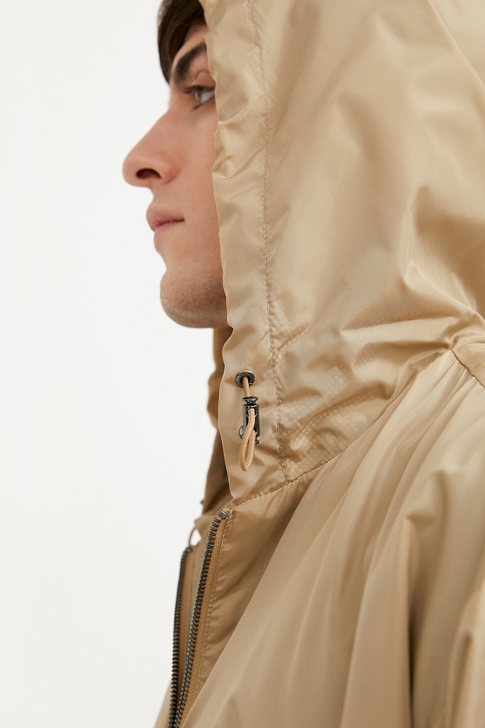 Непромокаемый анорак с капюшоном, Модель B21-42008, Фото №6