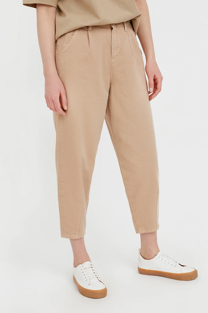 Джинсы tapered fit женские, Модель B21-15035, Фото №3