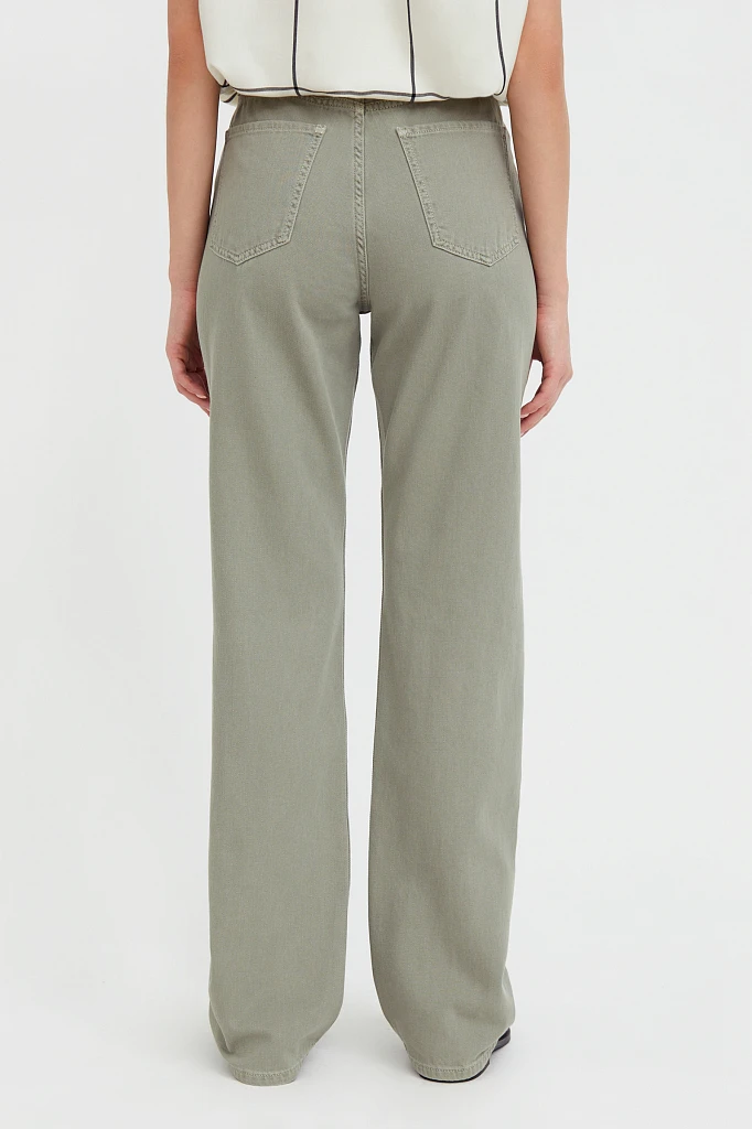Джинсы straight fit женские, Модель B21-15024, Фото №4