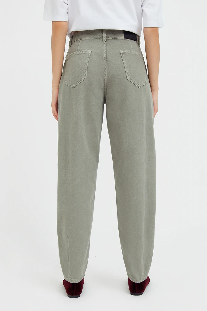 Джинсы tapered fit женские, Модель B21-15035, Фото №4