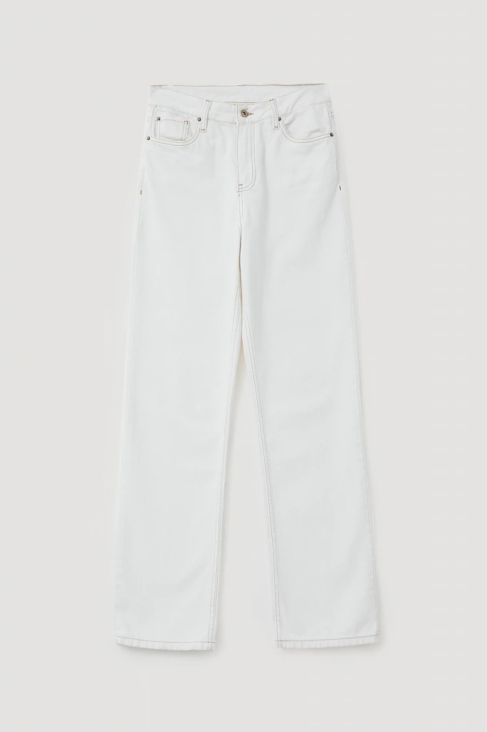 Джинсы straight fit женские, Модель B21-15024, Фото №6