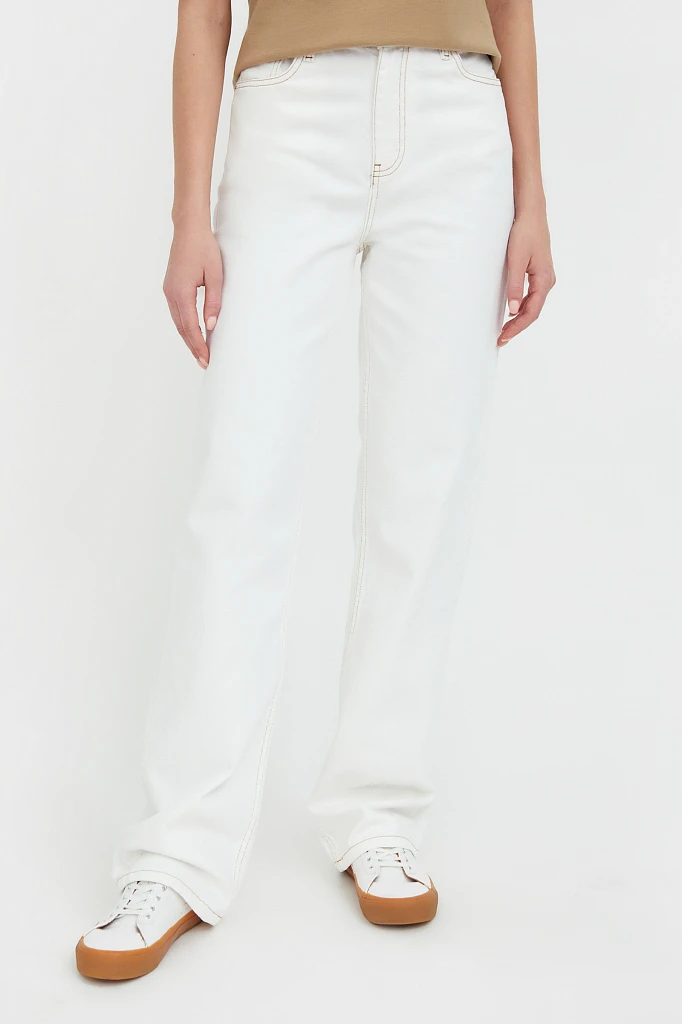Джинсы straight fit женские, Модель B21-15024, Фото №2