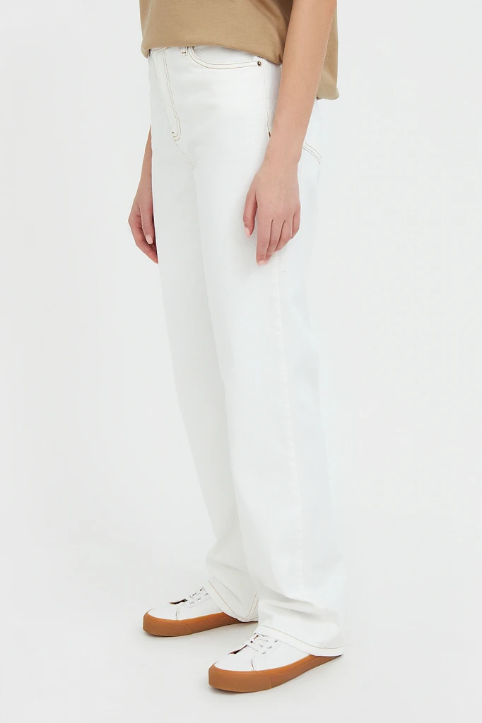 Джинсы straight fit женские, Модель B21-15024, Фото №3