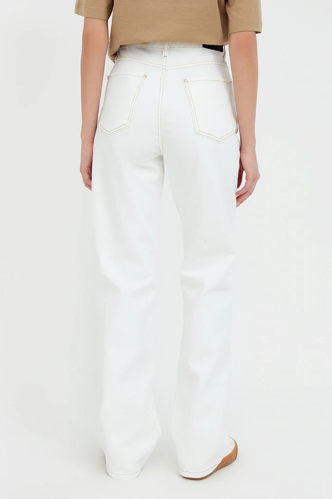 Джинсы straight fit женские, Модель B21-15024, Фото №4