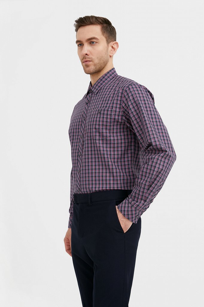 Рубашка мужская, Модель BA21-21026, Фото №3