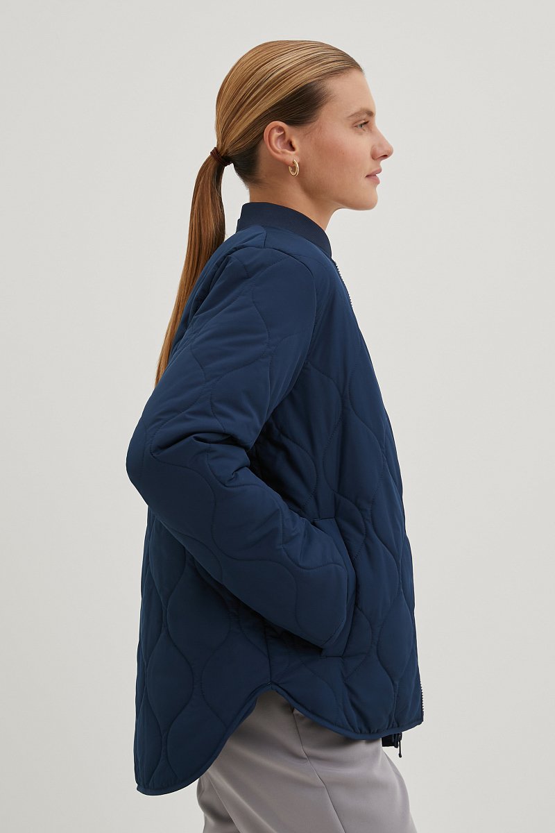 Куртка утепленная с воротником-стойкой, Модель BAS-100119, Фото №4